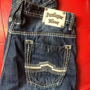 ANTIQUE RIVET JEANS SLIM BOOT CUT